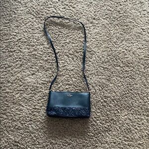 Kate Spade Black Crossbody Bag with Glitter Accents